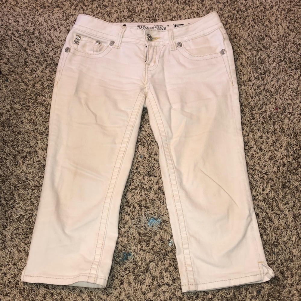 White Capri Jeans by Miss Me